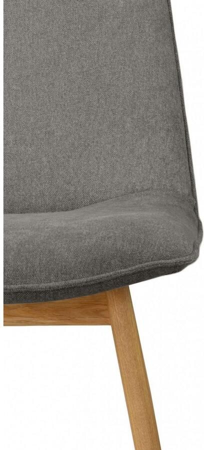 Andas Eetkamerstoel Ramon met massief houten poten verschillende stoffen (set 2 stuks) - Foto 5