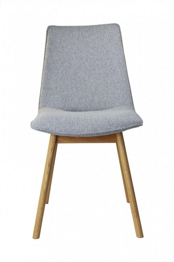 Andas Eetkamerstoel Ramon met massief houten poten verschillende stoffen (set 2 stuks)
