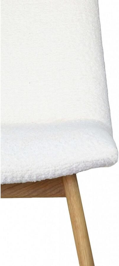 Andas Eetkamerstoel Ramon met massief houten poten verschillende stoffen (set 2 stuks) - Foto 4