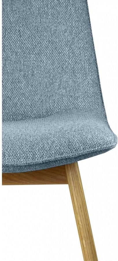 Andas Eetkamerstoel Ramon met massief houten poten verschillende stoffen (set 2 stuks) - Foto 5