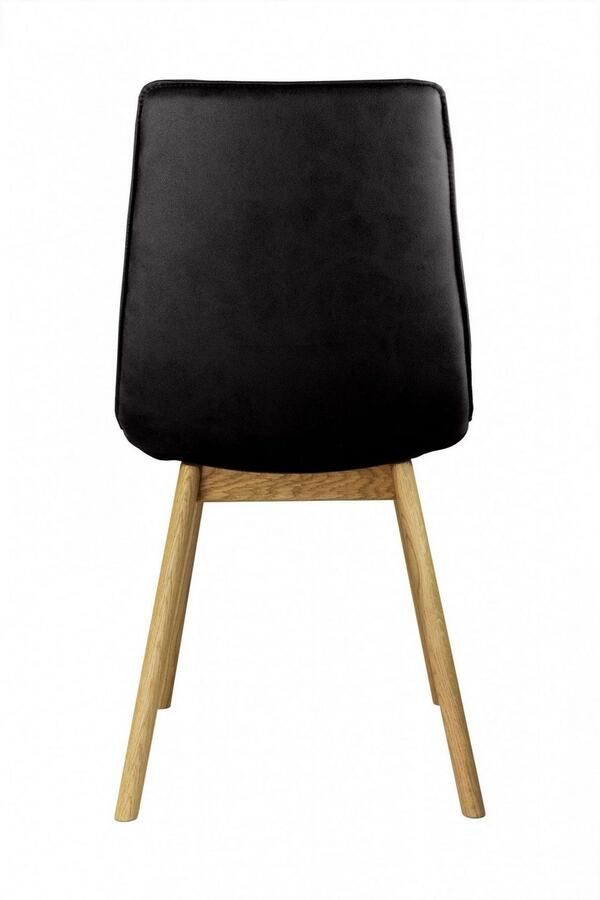 Andas Eetkamerstoel Ramon met massief houten poten verschillende stoffen (set 2 stuks) - Foto 4