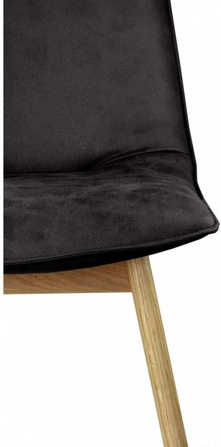 Andas Eetkamerstoel Ramon met massief houten poten verschillende stoffen (set 2 stuks) - Foto 3