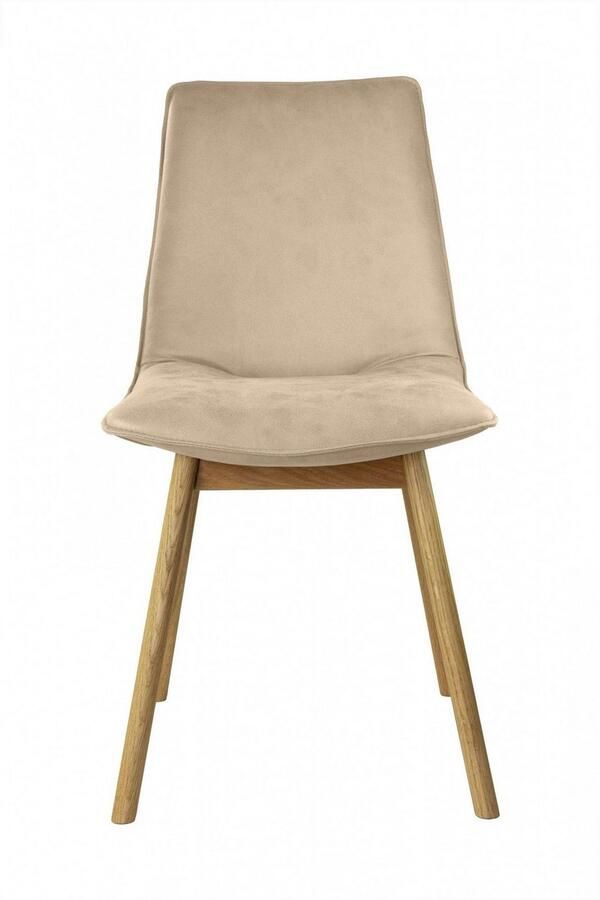Andas Eetkamerstoel Ramon met massief houten poten verschillende stoffen (set 2 stuks) - Foto 6