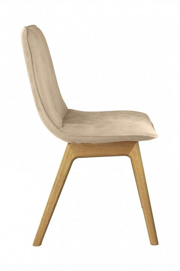 Andas Eetkamerstoel Ramon met massief houten poten verschillende stoffen (set 2 stuks) - Foto 3