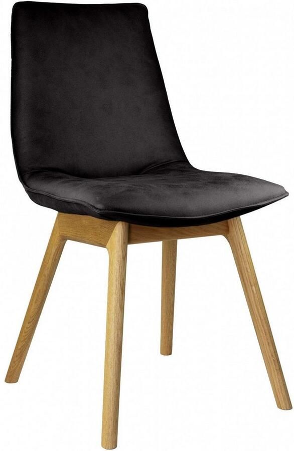 Andas Eetkamerstoel Ramon met massief houten poten verschillende stoffen (set 2 stuks) - Foto 2