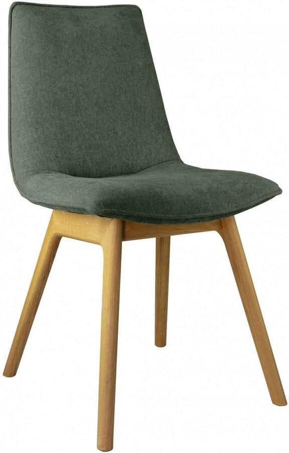Andas Eetkamerstoel Ramon met massief houten poten verschillende stoffen (set 2 stuks)
