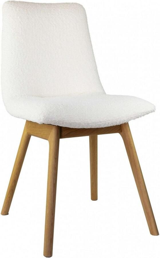 Andas Eetkamerstoel Ramon met massief houten poten verschillende stoffen (set 2 stuks) - Foto 2