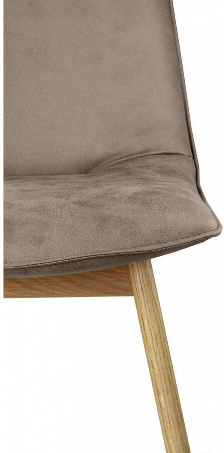 Andas Eetkamerstoel Ramon met massief houten poten verschillende stoffen (set 2 stuks) - Foto 6
