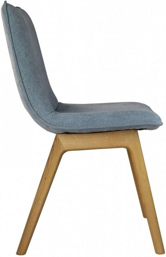 Andas Eetkamerstoel Ramon met massief houten poten verschillende stoffen (set 2 stuks) - Foto 2