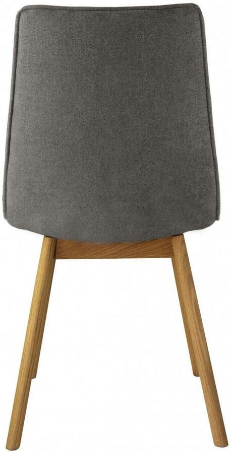 Andas Eetkamerstoel Ramon met massief houten poten verschillende stoffen (set 2 stuks) - Foto 4