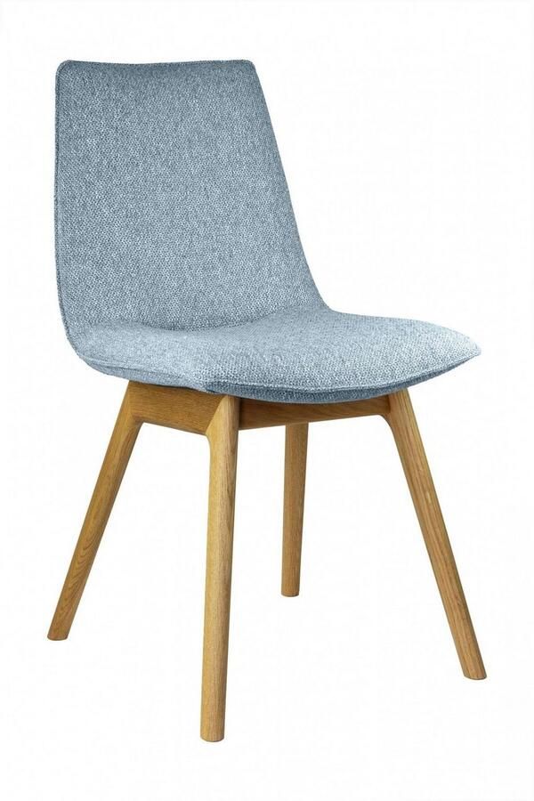 Andas Eetkamerstoel Ramon met massief houten poten verschillende stoffen (set 2 stuks) - Foto 2