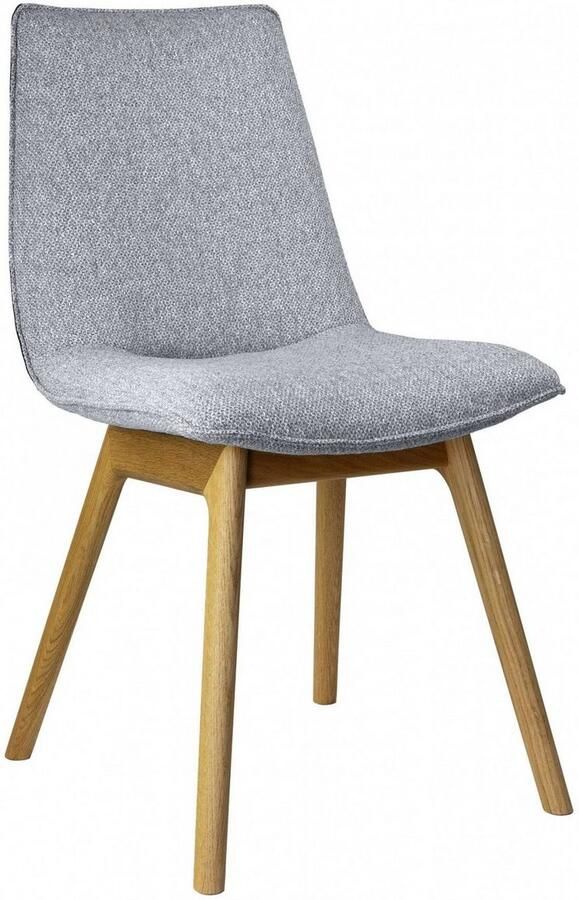 Andas Eetkamerstoel Ramon met massief houten poten verschillende stoffen (set 2 stuks) - Foto 4