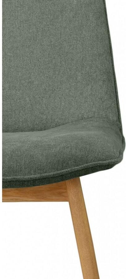 Andas Eetkamerstoel Ramon met massief houten poten verschillende stoffen (set 2 stuks) - Foto 3