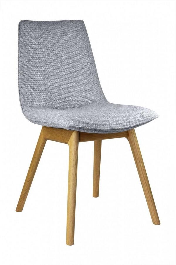 Andas Eetkamerstoel Ramon met massief houten poten verschillende stoffen (set 2 stuks) - Foto 4