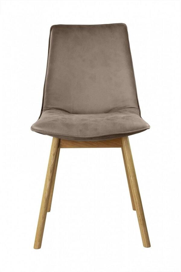 Andas Eetkamerstoel Ramon met massief houten poten verschillende stoffen (set 2 stuks) - Foto 2