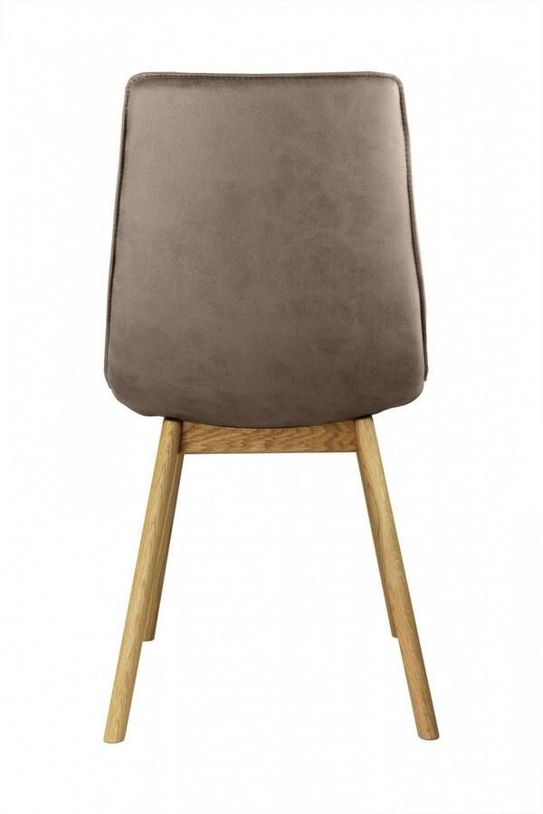 Andas Eetkamerstoel Ramon met massief houten poten verschillende stoffen (set 2 stuks) - Foto 2