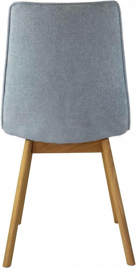 Andas Eetkamerstoel Ramon met massief houten poten verschillende stoffen (set 2 stuks) - Foto 4