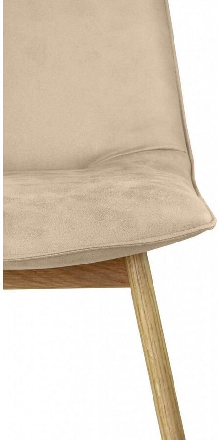 Andas Eetkamerstoel Ramon met massief houten poten verschillende stoffen (set 2 stuks) - Foto 5