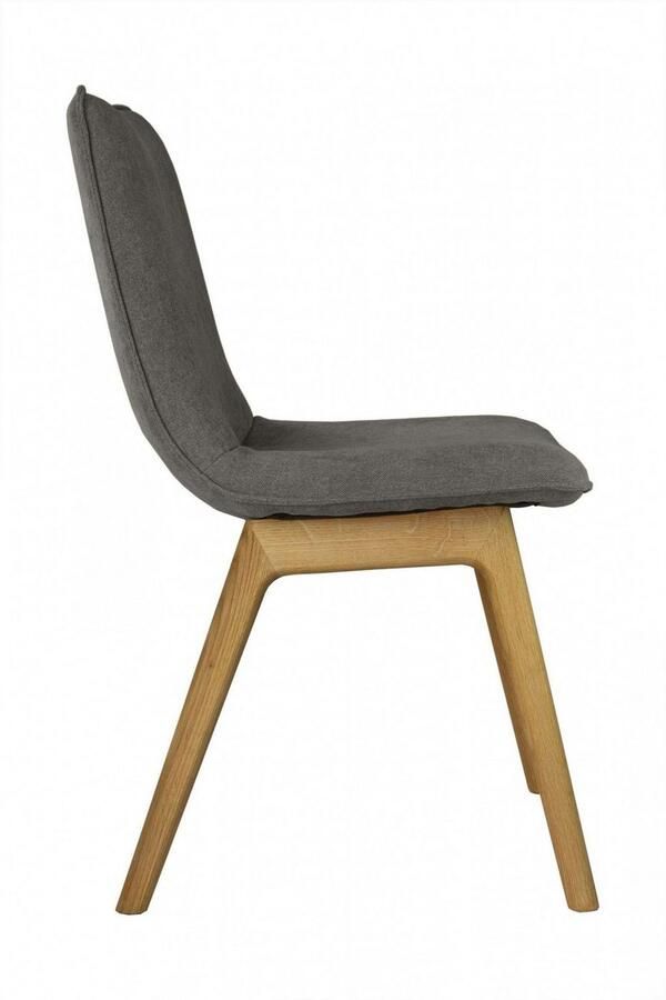 Andas Eetkamerstoel Ramon met massief houten poten verschillende stoffen (set 2 stuks)