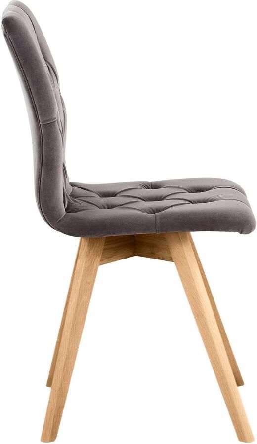 Andas Eetkamerstoel Rania in set van 2 4 6 massief houten poten (set) - Foto 5