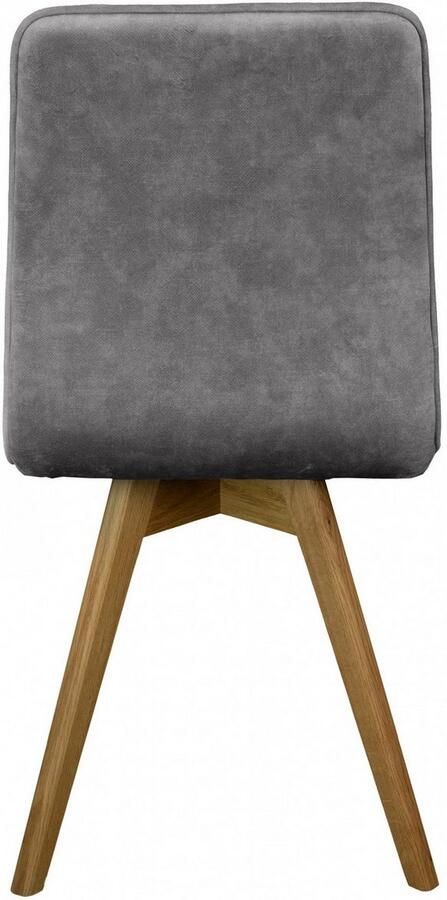 Andas Eetkamerstoel Rania Massief houten frame met bies (set 2 stuks) - Foto 6