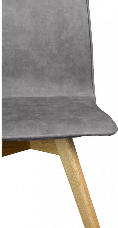 Andas Eetkamerstoel Rania Massief houten frame met bies (set 2 stuks) - Foto 4