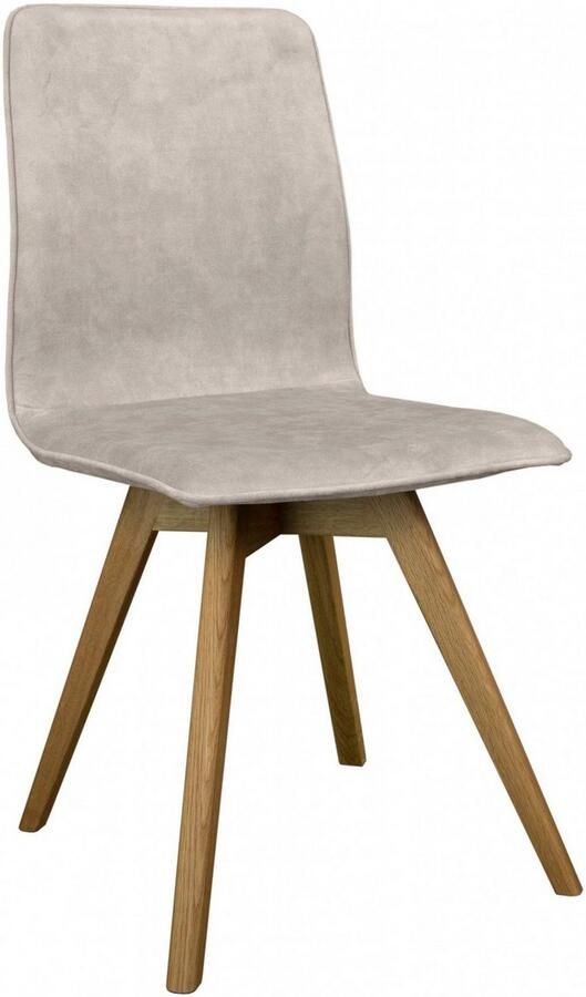 Andas Eetkamerstoel Rania Massief houten frame met bies (set 2 stuks) - Foto 2