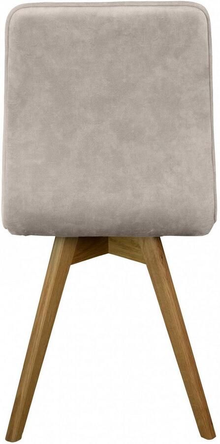 Andas Eetkamerstoel Rania Massief houten frame met bies (set 2 stuks) - Foto 6