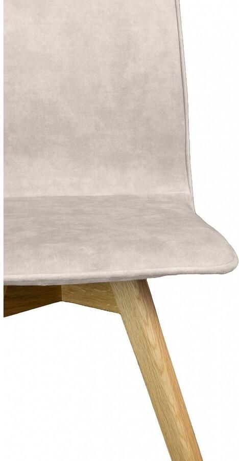 Andas Eetkamerstoel Rania Massief houten frame met bies (set 2 stuks) - Foto 4