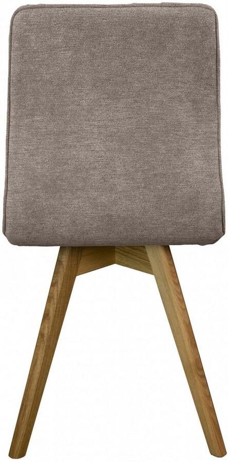 Andas Eetkamerstoel Rania Massief houten frame met bies (set 2 stuks) - Foto 6