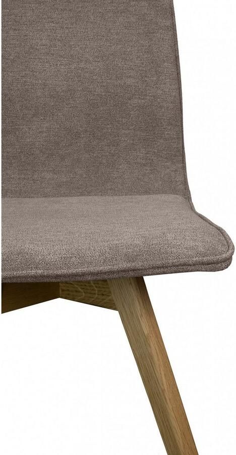 Andas Eetkamerstoel Rania Massief houten frame met bies (set 2 stuks) - Foto 4