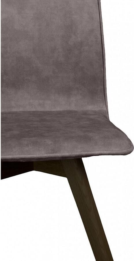 Andas Eetkamerstoel Rania Massief houten frame met bies (set 2 stuks) - Foto 4