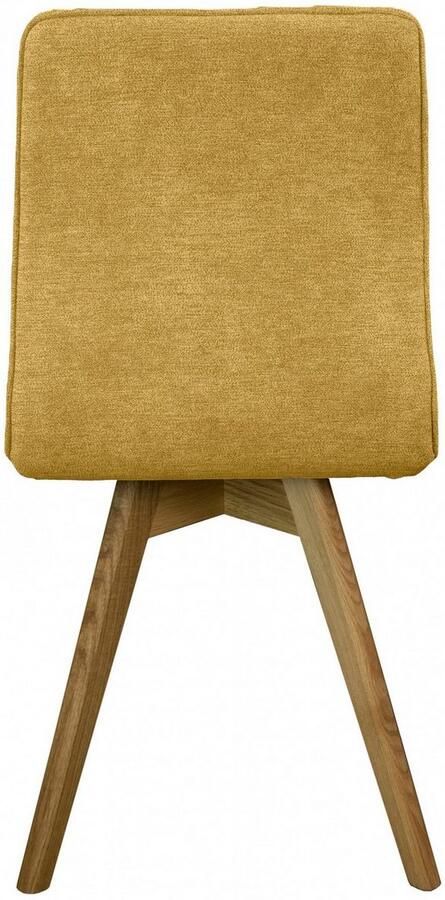 Andas Eetkamerstoel Rania Massief houten frame met bies (set 2 stuks) - Foto 6