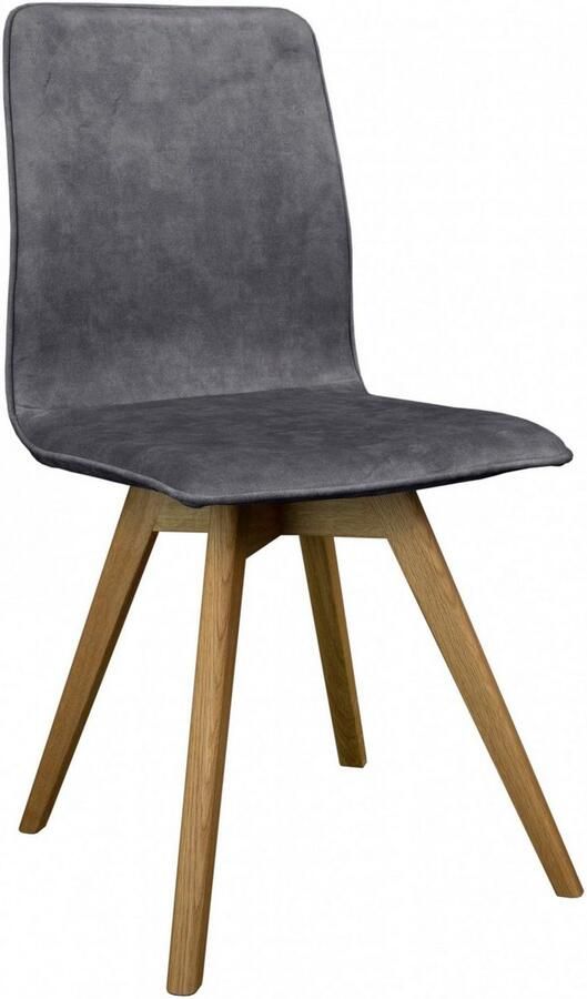 Andas Eetkamerstoel Rania Massief houten frame met bies (set 2 stuks) - Foto 2