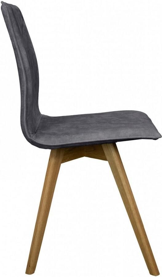 Andas Eetkamerstoel Rania Massief houten frame met bies (set 2 stuks) - Foto 3