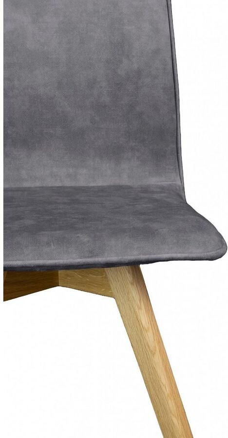 Andas Eetkamerstoel Rania Massief houten frame met bies (set 2 stuks) - Foto 4