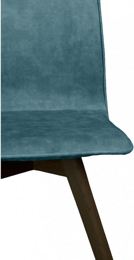 Andas Eetkamerstoel Rania Massief houten frame met bies (set 2 stuks) - Foto 4