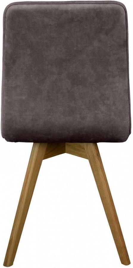 Andas Eetkamerstoel Rania Massief houten frame met bies (set 2 stuks) - Foto 6