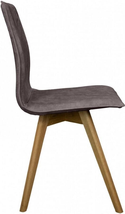 Andas Eetkamerstoel Rania Massief houten frame met bies (set 2 stuks) - Foto 3