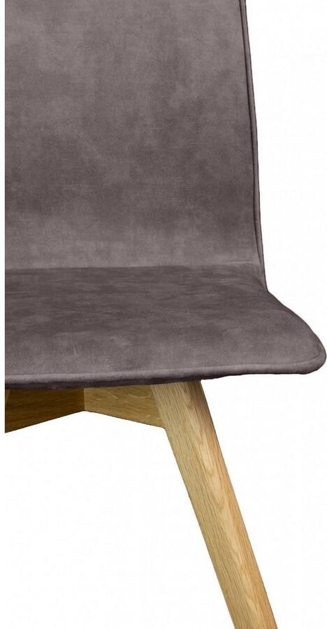 Andas Eetkamerstoel Rania Massief houten frame met bies (set 2 stuks) - Foto 4