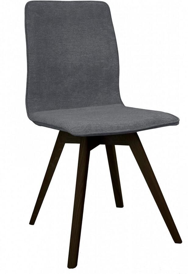 Andas Eetkamerstoel Rania Massief houten frame met bies (set 2 stuks) - Foto 2