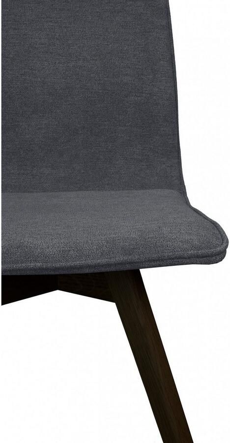 Andas Eetkamerstoel Rania Massief houten frame met bies (set 2 stuks) - Foto 4