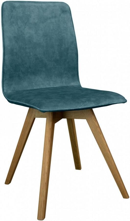 Andas Eetkamerstoel Rania Massief houten frame met bies (set 2 stuks) - Foto 2