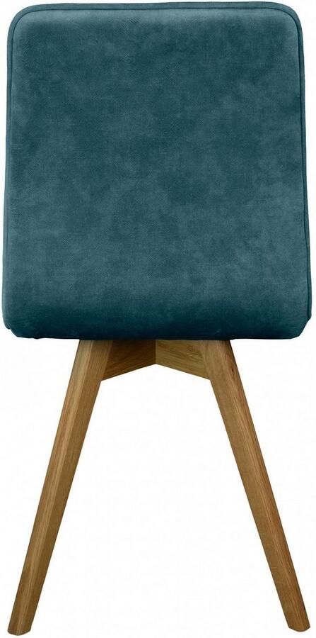 Andas Eetkamerstoel Rania Massief houten frame met bies (set 2 stuks) - Foto 6