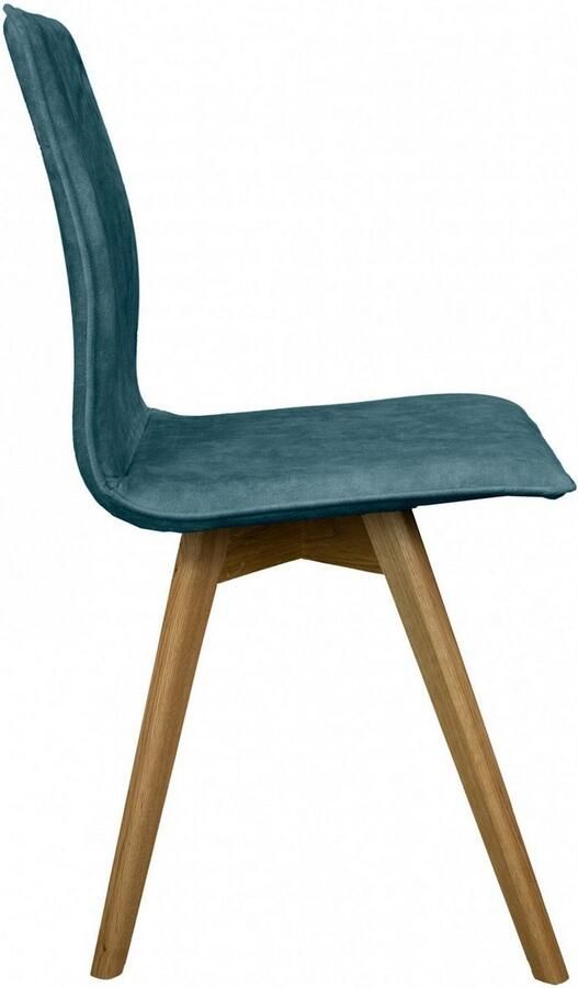 Andas Eetkamerstoel Rania Massief houten frame met bies (set 2 stuks) - Foto 3