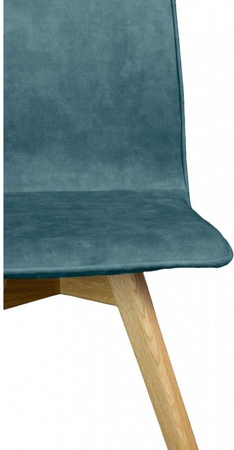 Andas Eetkamerstoel Rania Massief houten frame met bies (set 2 stuks) - Foto 4