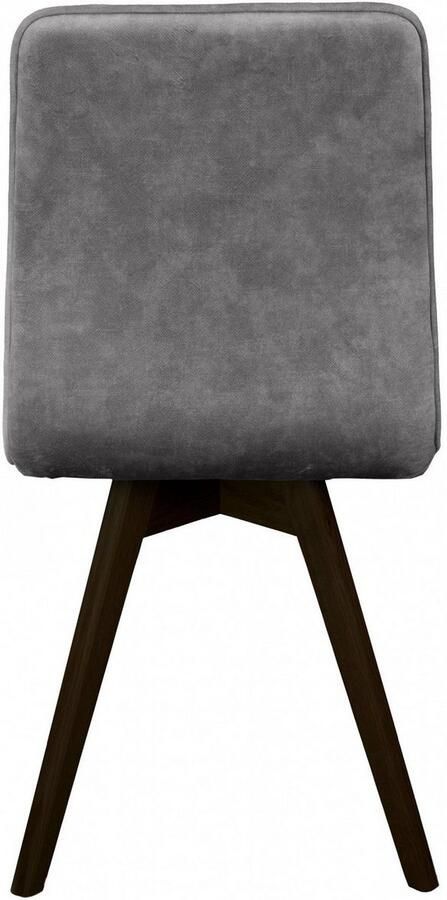 Andas Eetkamerstoel Rania Massief houten frame met bies (set 2 stuks) - Foto 6