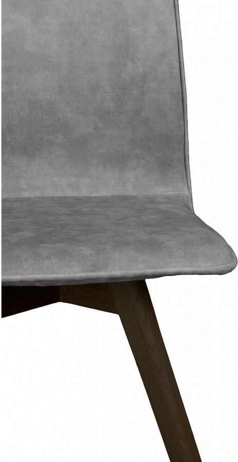 Andas Eetkamerstoel Rania Massief houten frame met bies (set 2 stuks) - Foto 4