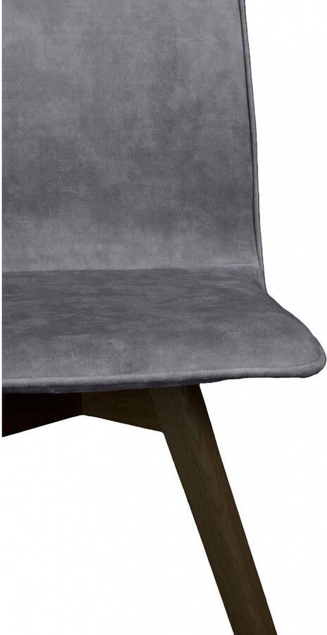 Andas Eetkamerstoel Rania Massief houten frame met bies (set 2 stuks) - Foto 4