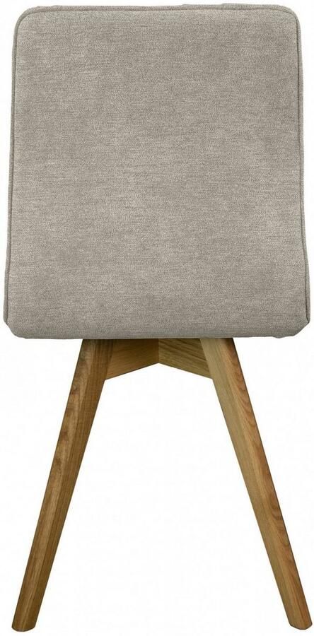 Andas Eetkamerstoel Rania Massief houten frame met bies (set 2 stuks) - Foto 6